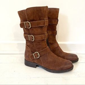 Born brown suede mid-calf boots size 9.5